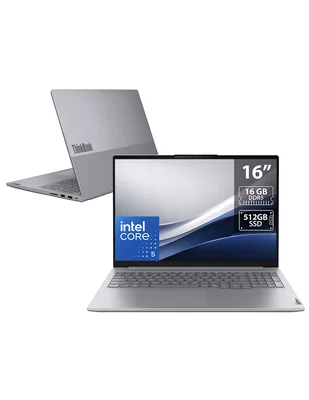 Laptop No ThinkBook 16 16 pulgadas WUXGA Intel Core 5 210H Integradas 16 GB RAM No aplica 512 GB No aplica