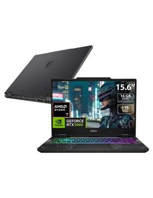 Laptop gamer No Cyborg A15 15.6 pulgadas Full HD AMD Ryzen 7 260 NVIDIA GeForce RTX 5060 16 GB RAM No aplica 1 TB No aplica