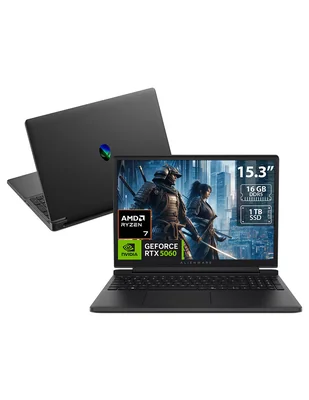 Laptop gamer No LDA15265 15.3 pulgadas WUXGA AMD Ryzen 7 NVIDIA GeForce RTX 5060 16 GB RAM No aplica 1 TB No aplica
