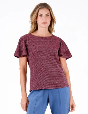 Blusa manga corta para mujer