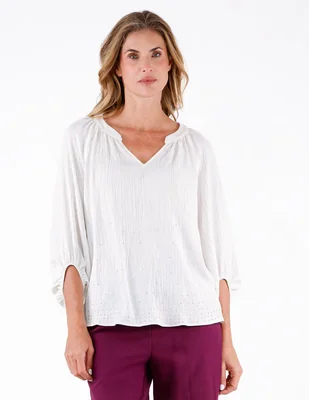 Blusa manga 3/4 para mujer