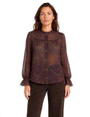 Blusa cleo manga larga para mujer