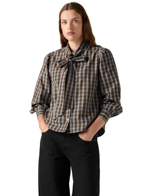 Blusa camisera manga larga para mujer