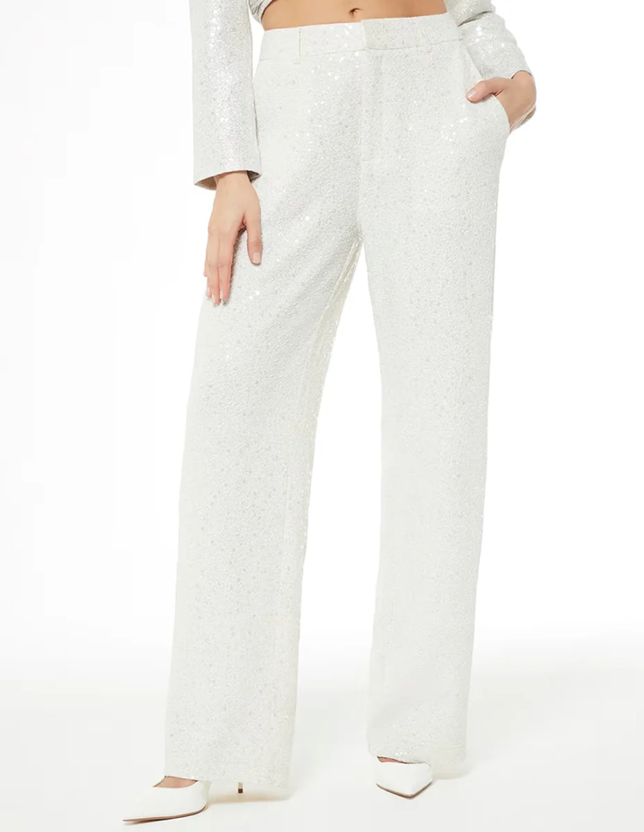 Pantalón golden glow recto para mujer