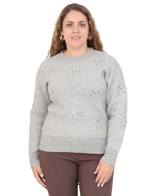 Suéter cuello redondo para mujer