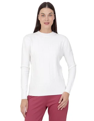 Suéter cuello redondo para mujer
