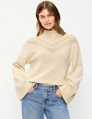 Suéter cuello tortuga para mujer