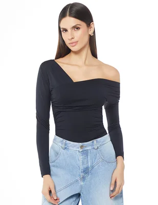 Body cuello con escote medio para mujer