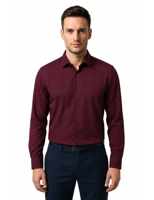 Camisa formal manga larga para hombre