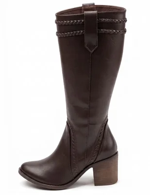 Bota cowboy Rodilla Botas Vaqueras de Sintético para mujer