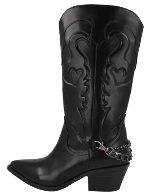 Bota cowboy Abajo de la rodilla de Piel para mujer