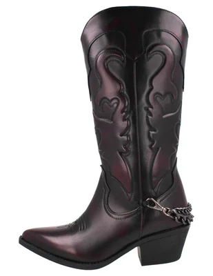 Bota cowboy Abajo de la rodilla de Piel para mujer