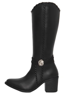 Bota cowboy Abajo de la rodilla de Piel para mujer