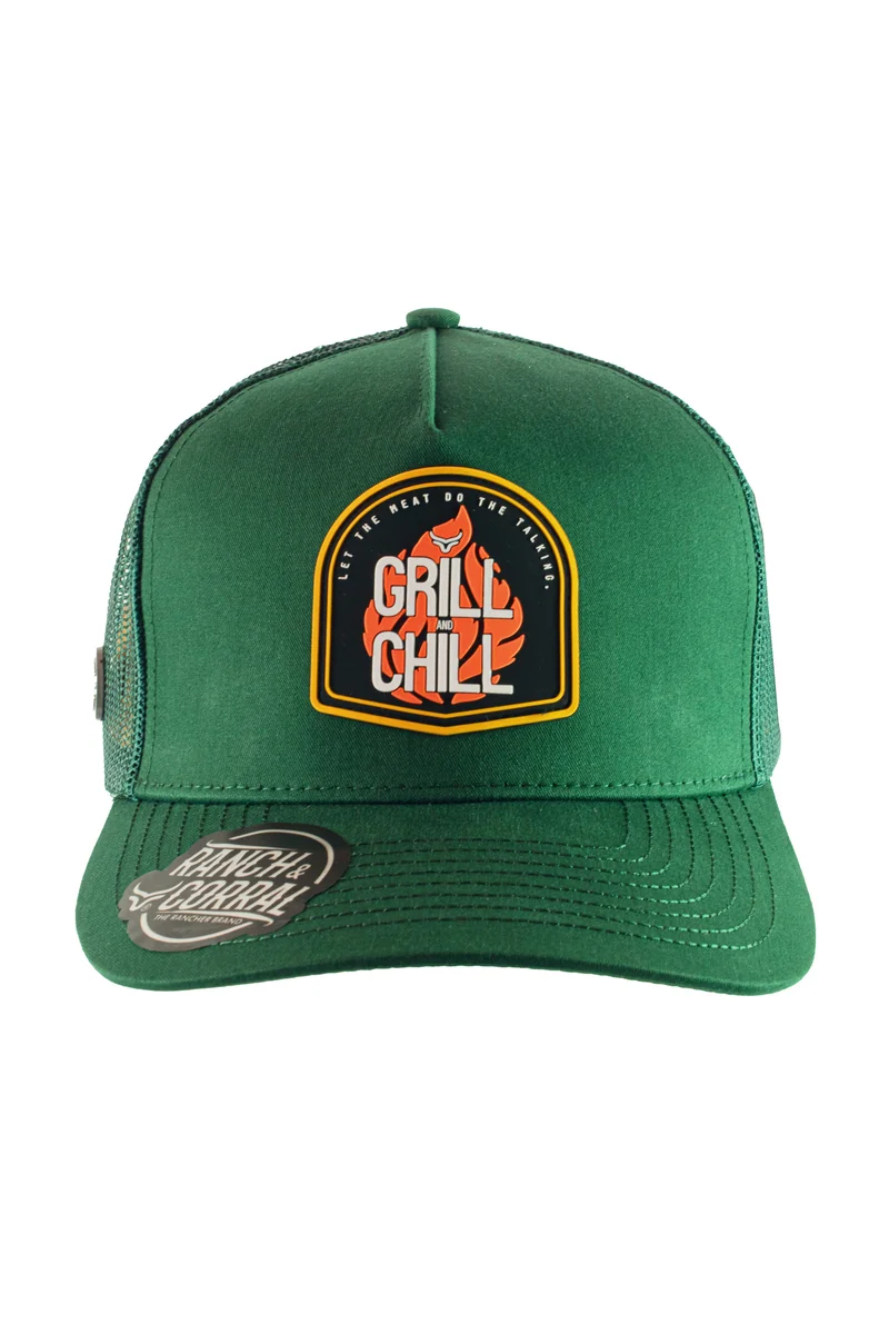 GORRA RANCH & CORRAL BARBECUE 4 VERDE UNITALLA