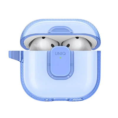 Funda Uniq GlasePro AirPods 4 Azul Nublado