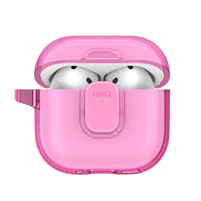 Funda Uniq GlasePro AirPods 4 Rosa Caramelo