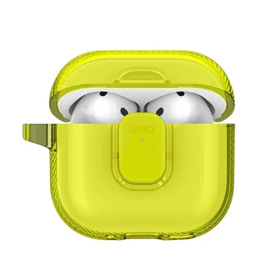 Funda Uniq GlasePro AirPods 4 Lima Claro
