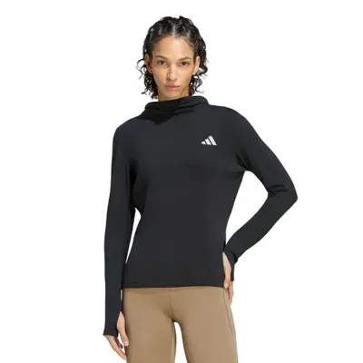 Chamarra Deportiva Con Gorro Adi365 Running Essentials Winterised Manga Larga adidas Correr Unisex KV4283