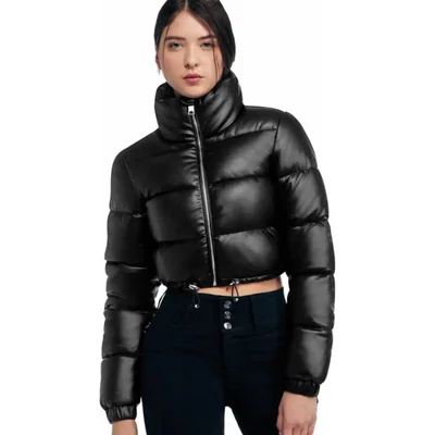 Chamarra abrigadora dama negro Holly Land modelo 1790