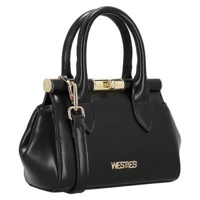 Bolsa Satchel Negro Westies para Mujer
