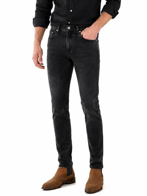 Edwards Jeans Skinny Hombre Tiro Bajo Negro