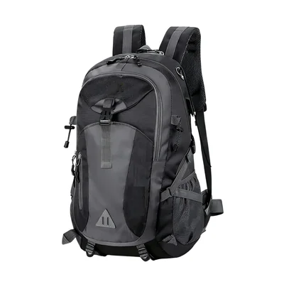 Mochila Impermeable Para Senderismo Y Montañismo Camping Color Negro