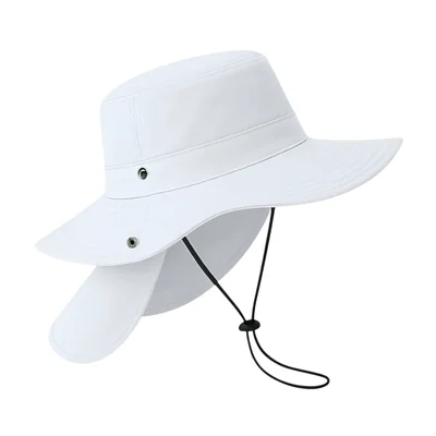 Sombrero Con Proteccion En Cuello Campismo Color: Blanco