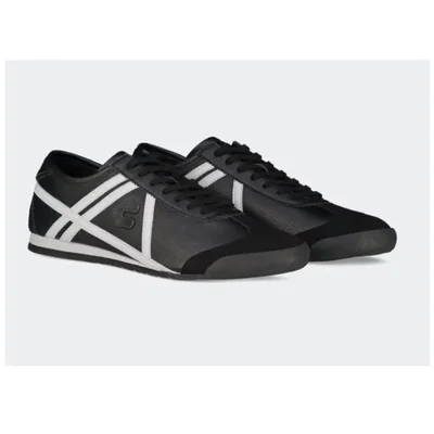 Tenis Casual en Piel Charly Negro para Hombre