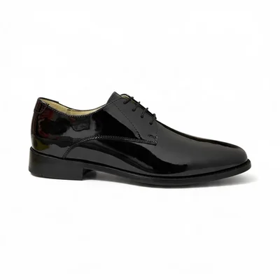 Zapatos negros de charol vestir Piel Suela de cuero formales