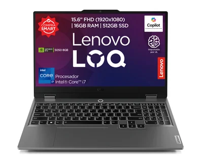 Laptop Lenovo LOQ 15IRX10 15.6 Pulgadas RTX 5050 Intel Core i7 16 GB RAM 512 GB SSD