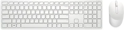 Dell Kit Teclado Mouse Km5221w Inalámbrico, Color Blanco