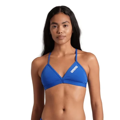 Top de Bikini Arena Team Solid Azul para Mujer