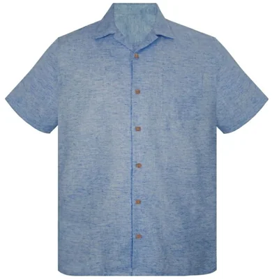 Camisa Regular Fit Jaquard Eléctrico G Candila Manga Corta para Hombre