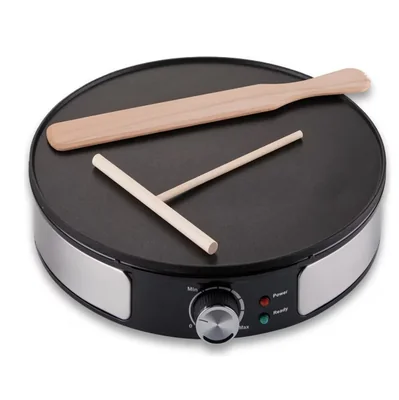 Crepera Electrica 31 Cm Maquina De Crepas 1100 W Color Negro