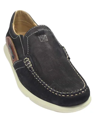 Mocasines Leon 8034 Azul Sintético Hombre