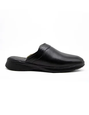 Pantunflas Dahort Negro Piel Genuina Confort
