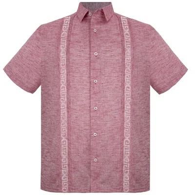 Camisa Regular Fit Mexican Rojo Cancumisa Manga Corta para Hombre