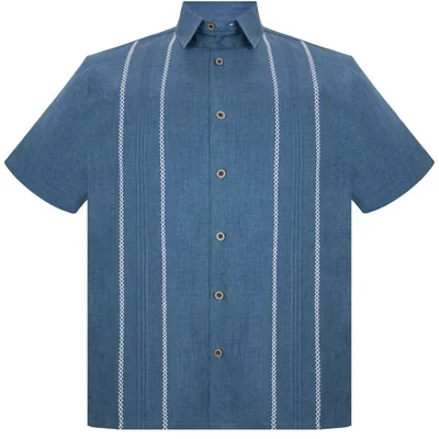 Camisa Regular Fit New Comfort Petróleo G Candila Manga Corta para Hombre