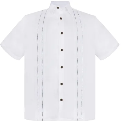 Camisa Regular Fit New Comfort Blanco G Candila Manga Corta para Hombre