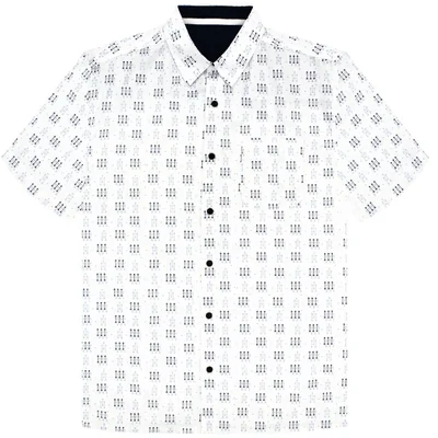 Camisa Regular Fit New Collection Blanco Estampado G Candila Manga Corta para Hombre