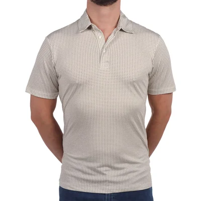 Polo Estampado Retro Manga Corta Bruno Magnani para Hombre