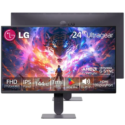 Monitor LG 24" Full HD IPS 144 Hz G‑SYNC FreeSync