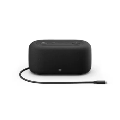 Base de audio Microsoft de hasta 90 dB SPL con 2 matrices de micrófonos