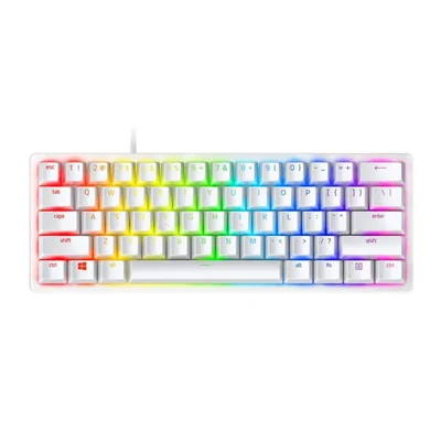 Teclado gamer Razer Huntsman Mini 60% Clicky RGB blanco