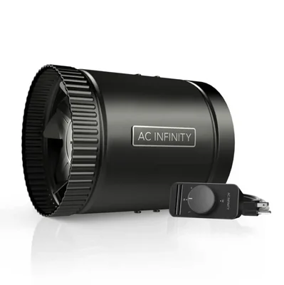Ventilador de conducto de refuerzo en línea AC Infinity RAXIAL S6 de 15 cm con controlador