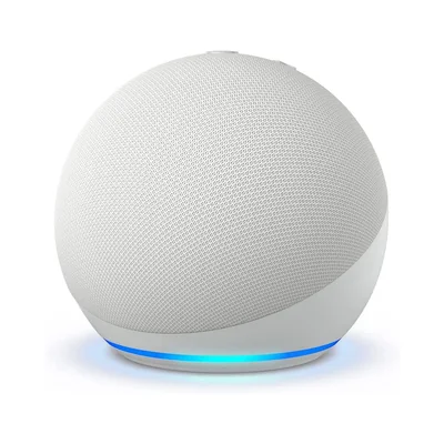 Amazon Echo Dot 5th Gen con asistente virtual Alexa, Glacier White
