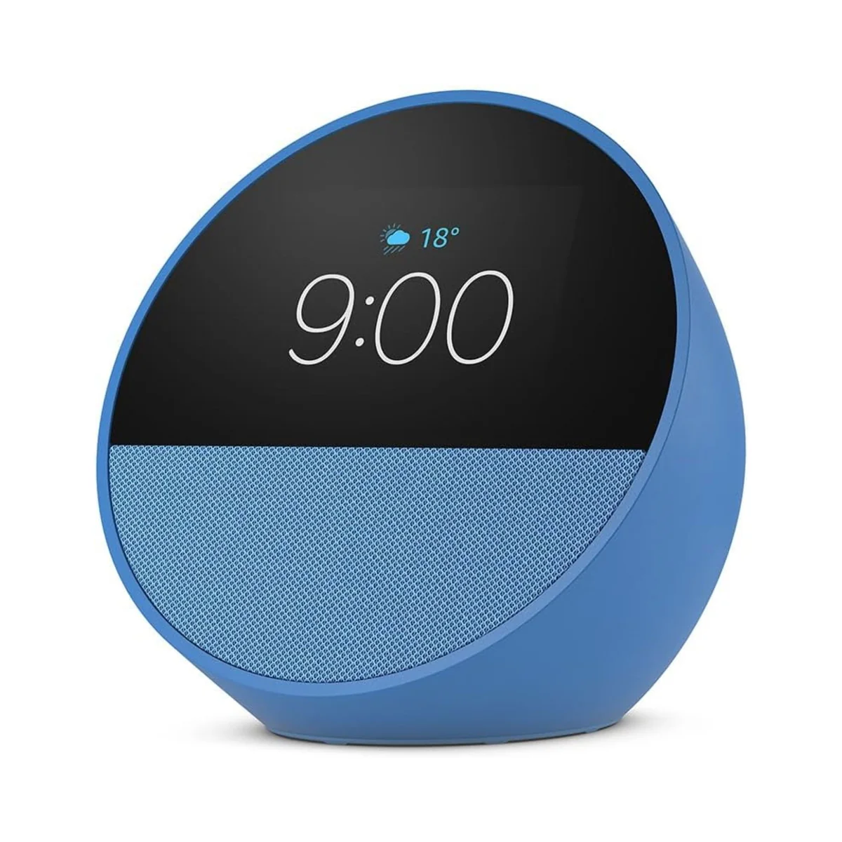 Amazon Echo Spot (modelo 2024) con asistente virtual Alexa, Azul