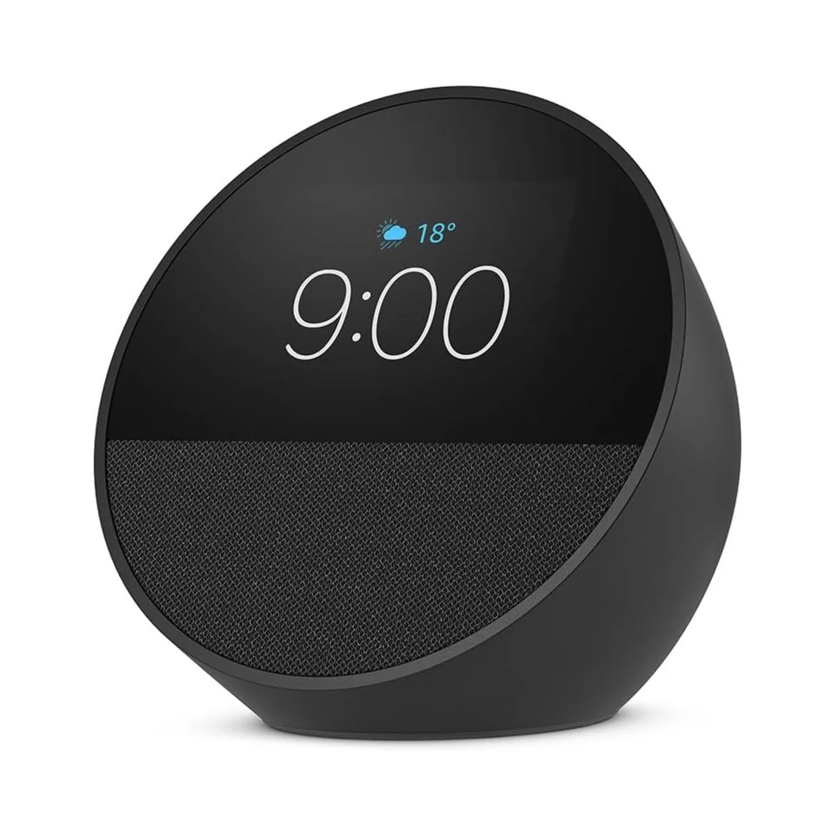 Amazon Echo Spot (modelo 2024) con asistente virtual Alexa, Negro