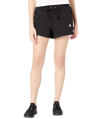 Pantalón corto Champion 8 cm negro con logo C‑Patch talla XS