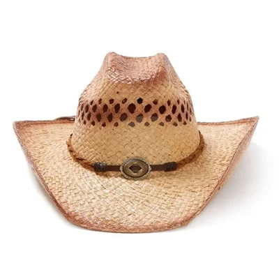 Sombrero vaquero Stetson Big River XL de rafia ventilado